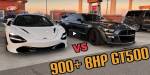 Даже 800-сильный Mustang GT500 не может конкурировать с McLaren 720S